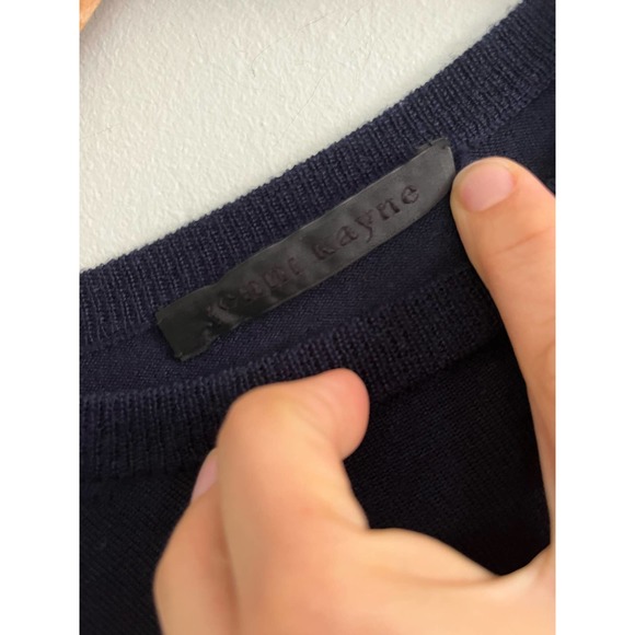 Jenni Kayne | Hudson Sweater | 100% Merino Wool | Navy | Sz XS - Picture 2 of 7